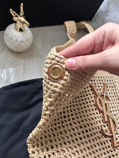Y*L saint laurent icare maxi raffia tote bag - image 2