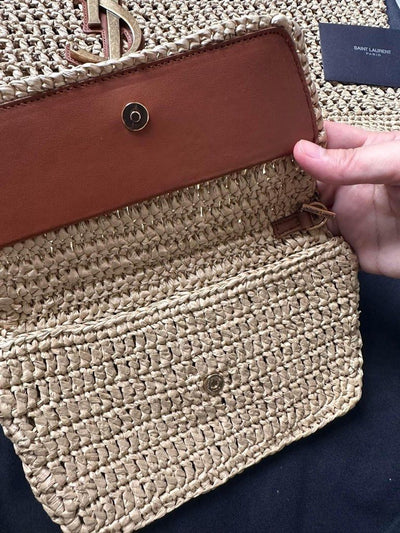 Y*L saint laurent icare maxi raffia tote bag - image 5
