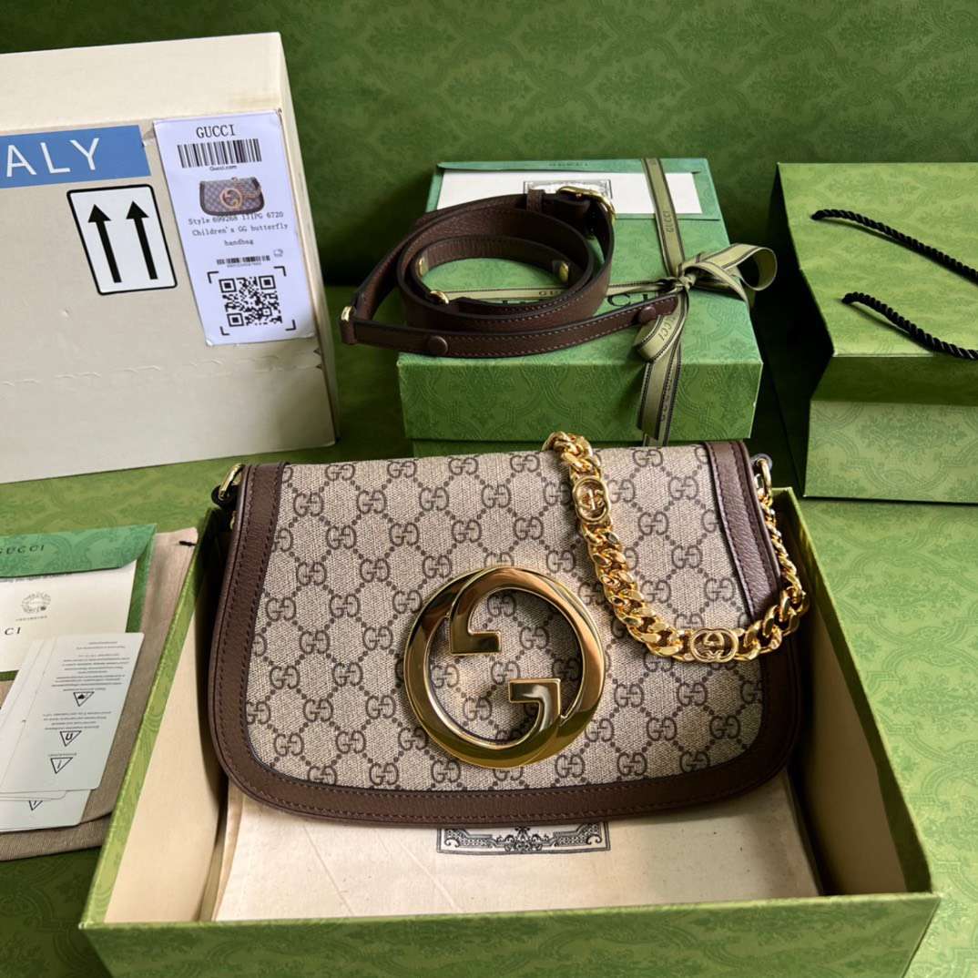 Guc*i blondie branded women’s handbag with ophidia pattern 28x16x4cm - image 7