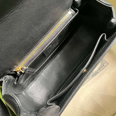 branded women’s handbag Guc*i blondie handle super smooth leather 23x15cm - image 7