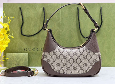 Guc*i cosmoonie super quality women’s handbag with gold buckle set 28cm - image 2