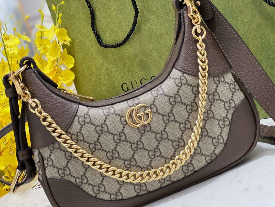 Guc*i cosmoonie super quality women’s handbag with gold buckle set 28cm - image 4