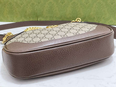Guc*i cosmoonie super quality women’s handbag with gold buckle set 28cm - image 5